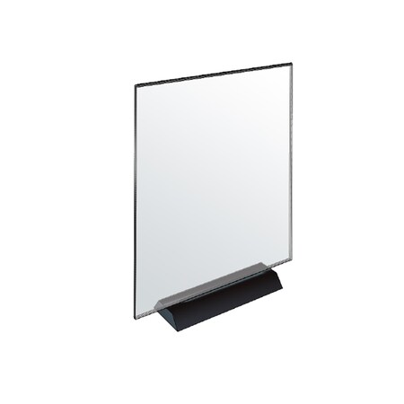 Azar Displays Acrylic Frame Sign Holder on Weighted Black Base 8.5"W x 11"H, PK2 108802